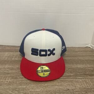 New Era Chicago White Sox 59FIFTY Fitted Hat Size 8 Multicolor Men's Cap